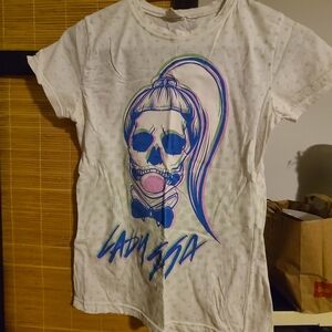 Lady Gaga Born This Way Skeleton Band Shirt